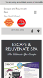 Mobile Screenshot of escapeandrejuvenatespa.com